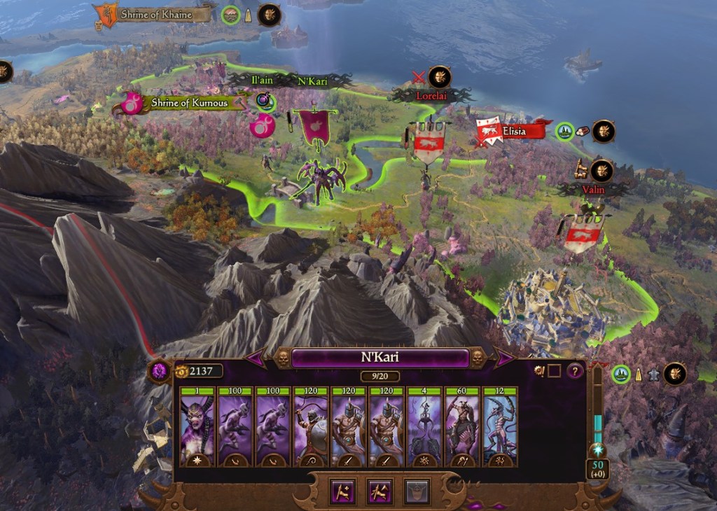 N'Kari's starting army